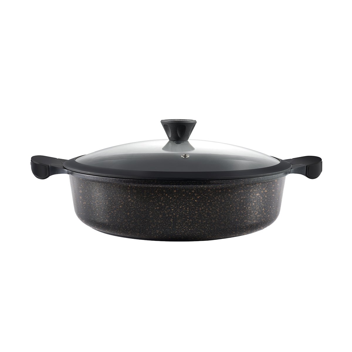 Laguiole 28cm Sauté Pan with Glass Lid - Modern Non-stick Cookware