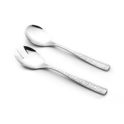 Fauchon Polished Stainless Steel 2-Piece Salad Serving Set