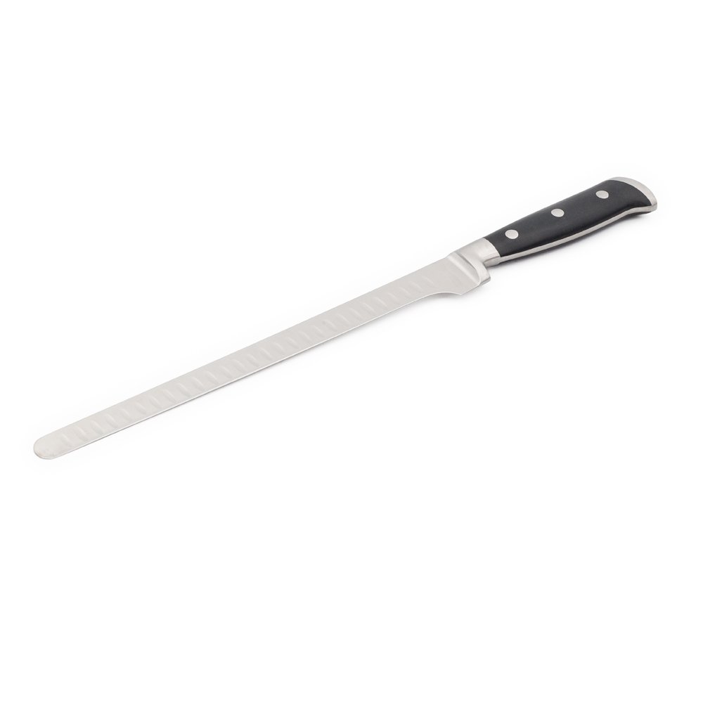 Laguiole Modern Black Handle Salmon Roast Beef Kitchen Knife