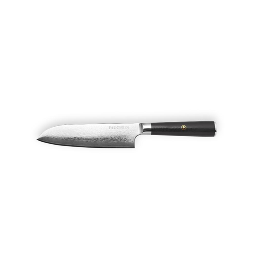 Fauchon 29.5 cm Santoku Kitchen Knife Damascus Steel Sharp Blade