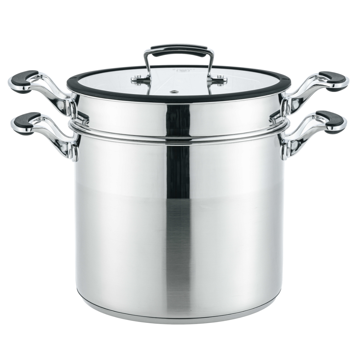 Laguiole Stainless Steel Pasta Cooker 4-Piece Set 24 cm Modern Kitchenware