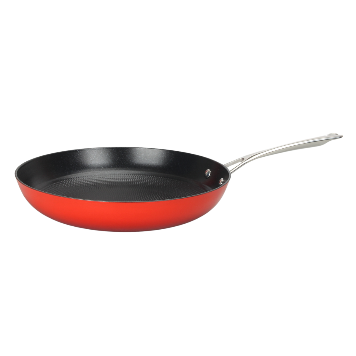 Laguiole Red AirIron 28cm Cast Iron Sauté Pan with Stainless Handle