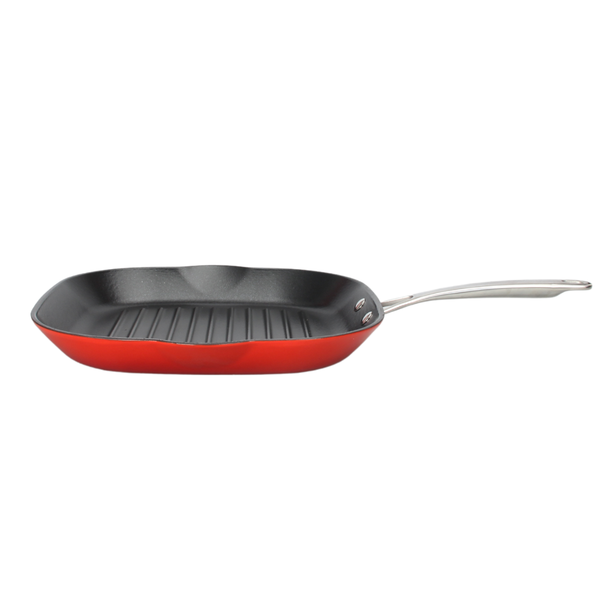 Laguiole Red AirIron Cast Iron Grill Pan 28x5.5cm