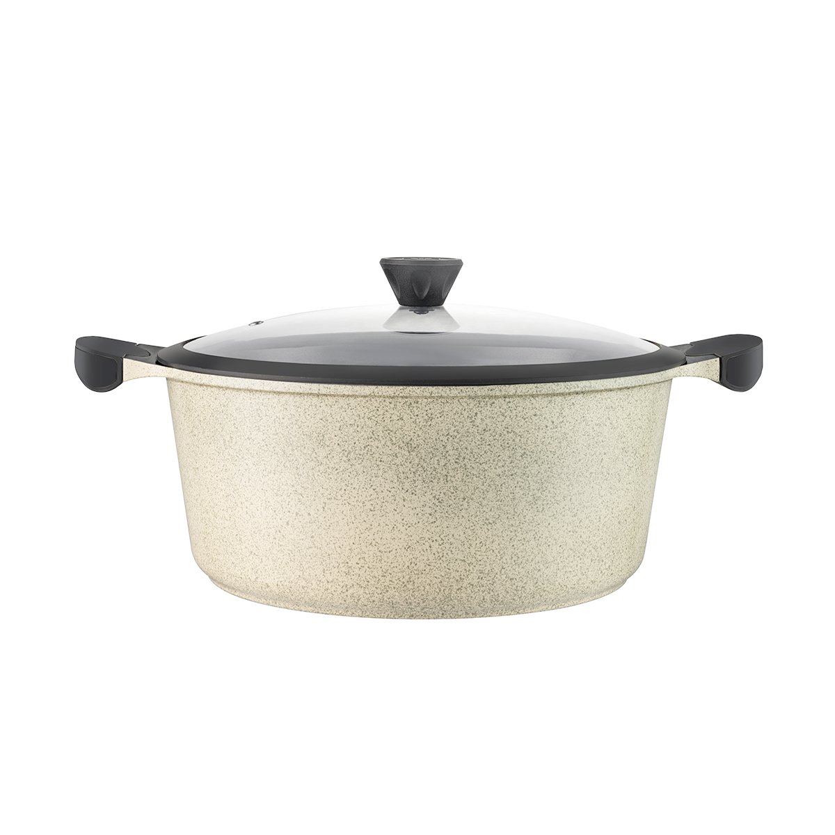 Laguiole 28cm All Purpose Stockpot with Glass Lid - Contemporary Metal