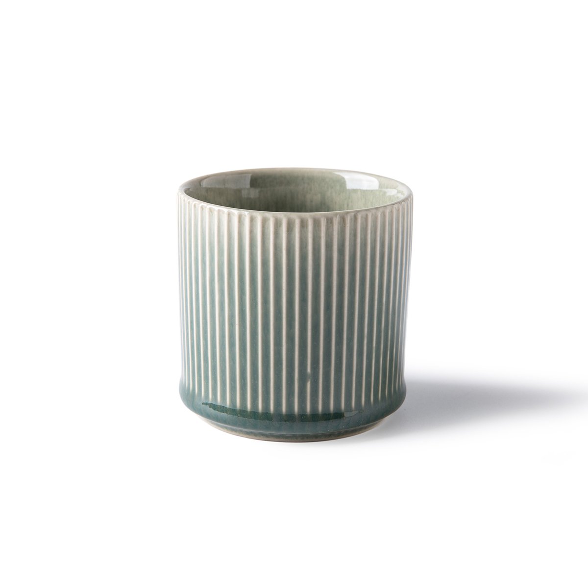 Laguiole Jade Reactive Glaze Stoneware Cups Set of 4 - Compact Drinkware