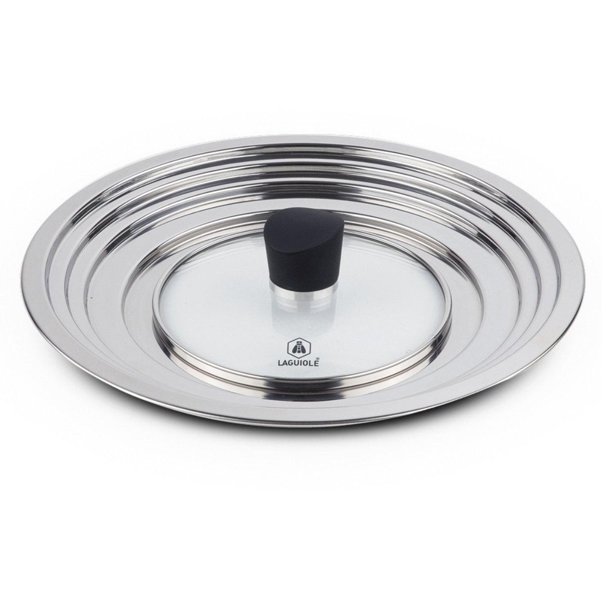 Laguiole Stainless Steel Cooking Lid with Tempered Glass Knob - 20/24/26/28 cm