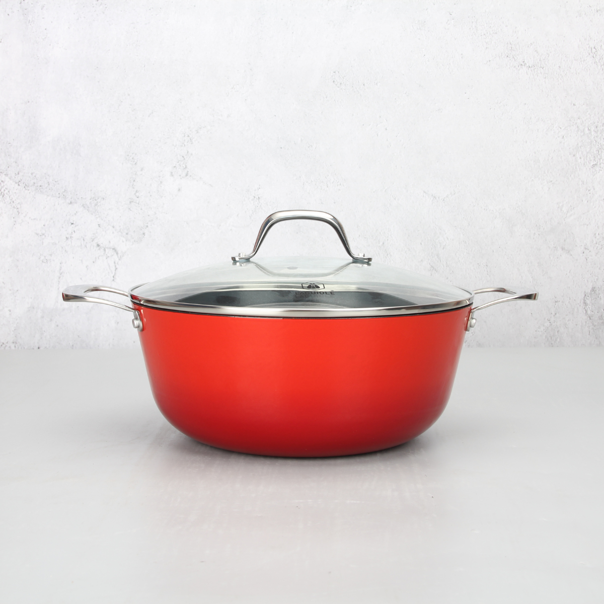Laguiole Red AirIron Cast Iron Stockpot 24×10.5cm Kitchenware