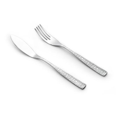 Fauchon 12-Piece Fish Serving Cutlery Set Stainless Steel
