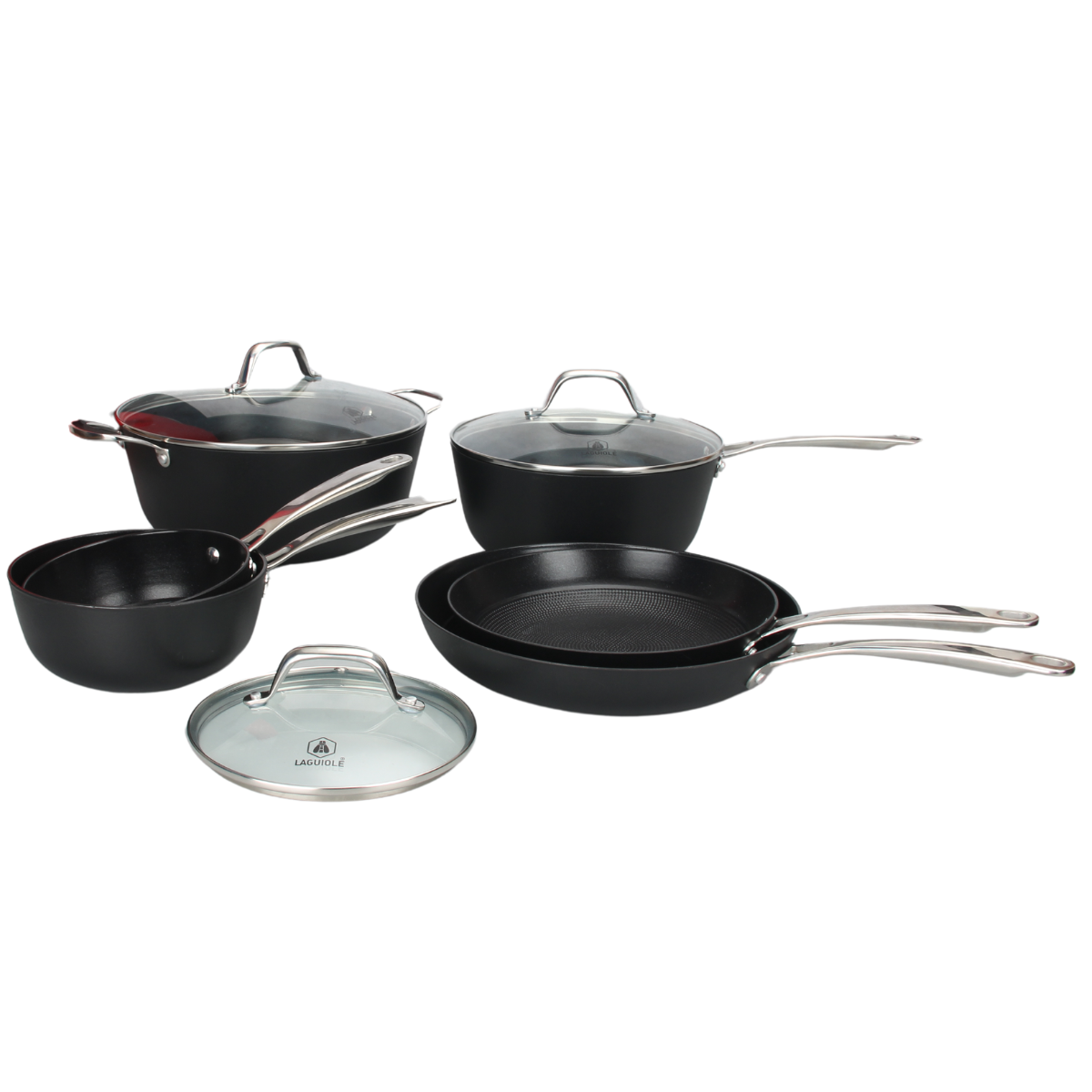 Laguiole AirIron 9-Piece Cast Iron Cookware Set - Modern Kitchen