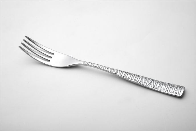 Fauchon Stainless Steel Dessert Forks Set of 12 - Polished Finish