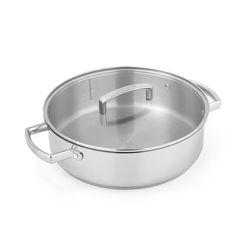 Fauchon Large Stainless Steel Saucepan 7L Modern Kitchenware