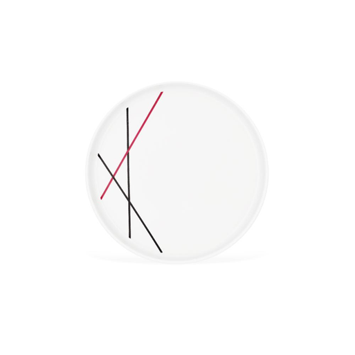 FAUCHON Bistrot 20cm Dessert Plates Set of 6 White Porcelain