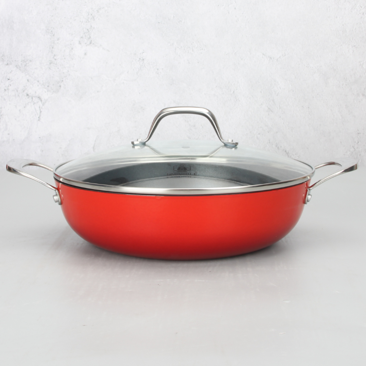 Laguiole Red AirIron Cast Iron Sauté Stockpot 32×8.2cm