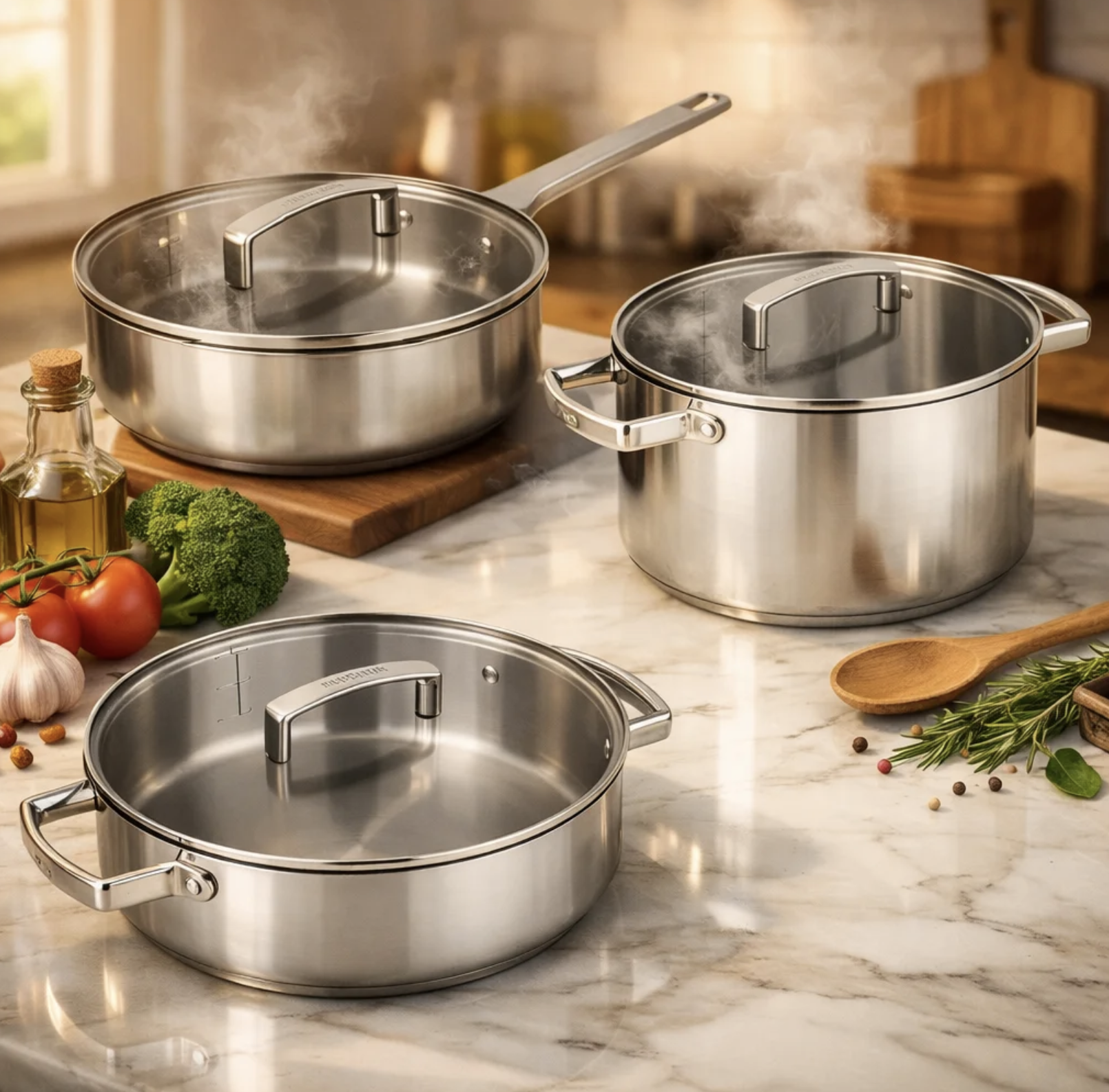 Saute Pan Set of 3