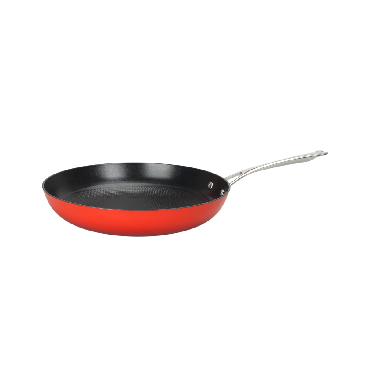 Laguiole Red AirIron 24cm Cast Iron Sauté Pan with Stainless Handle