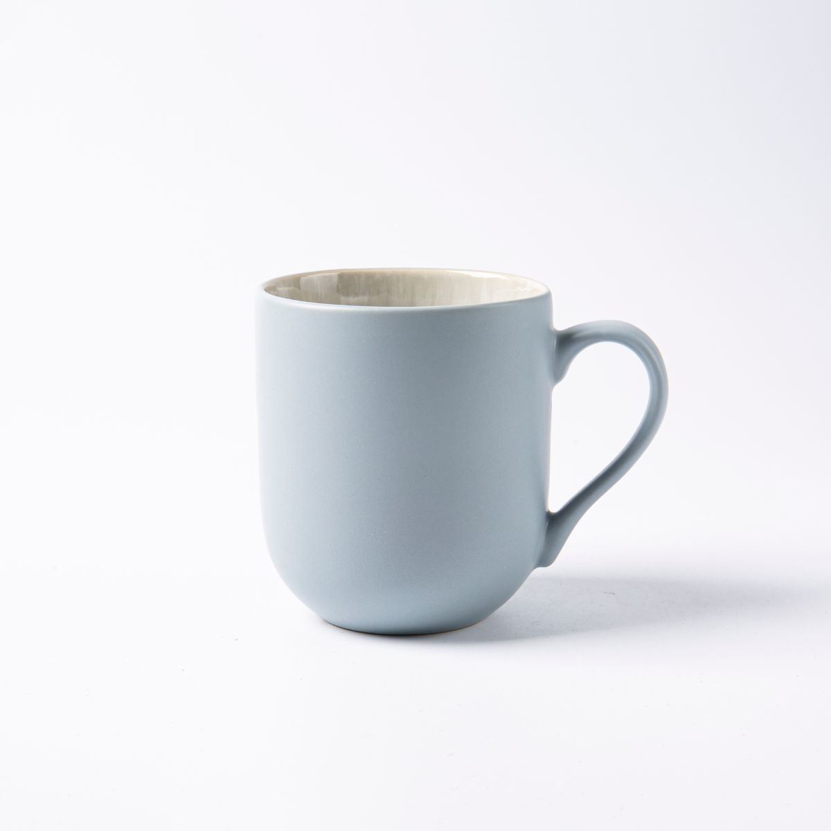 Laguiole Iris Blue Stoneware Mugs - Set of 2 Ceramic Drinkware