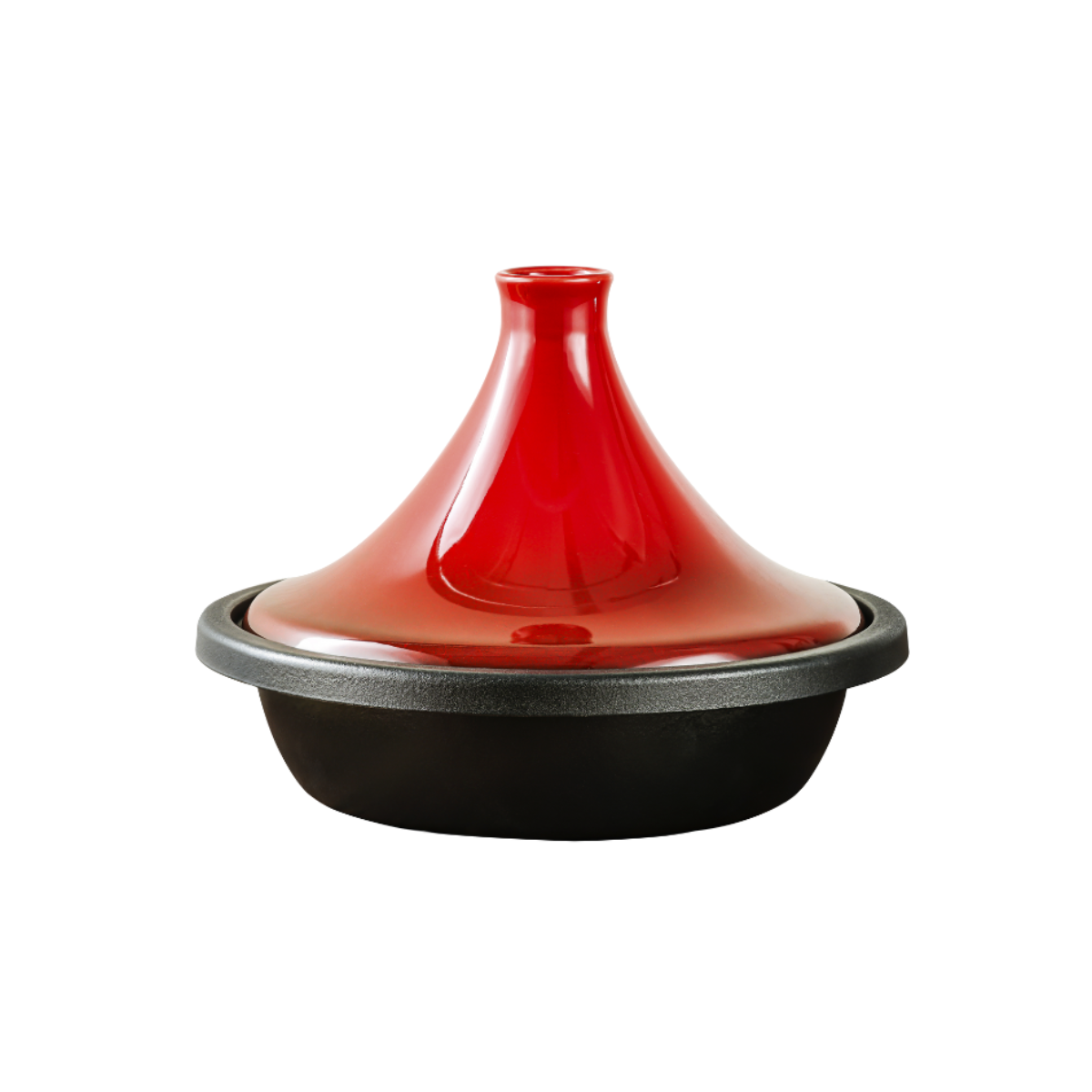 Laguiole Red Cast Iron Tajine 27 cm - Traditional Kitchenware