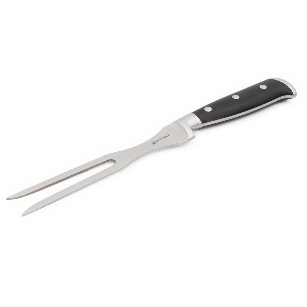 Laguiole Black Carving Fork Stainless Steel Kitchen Utensil