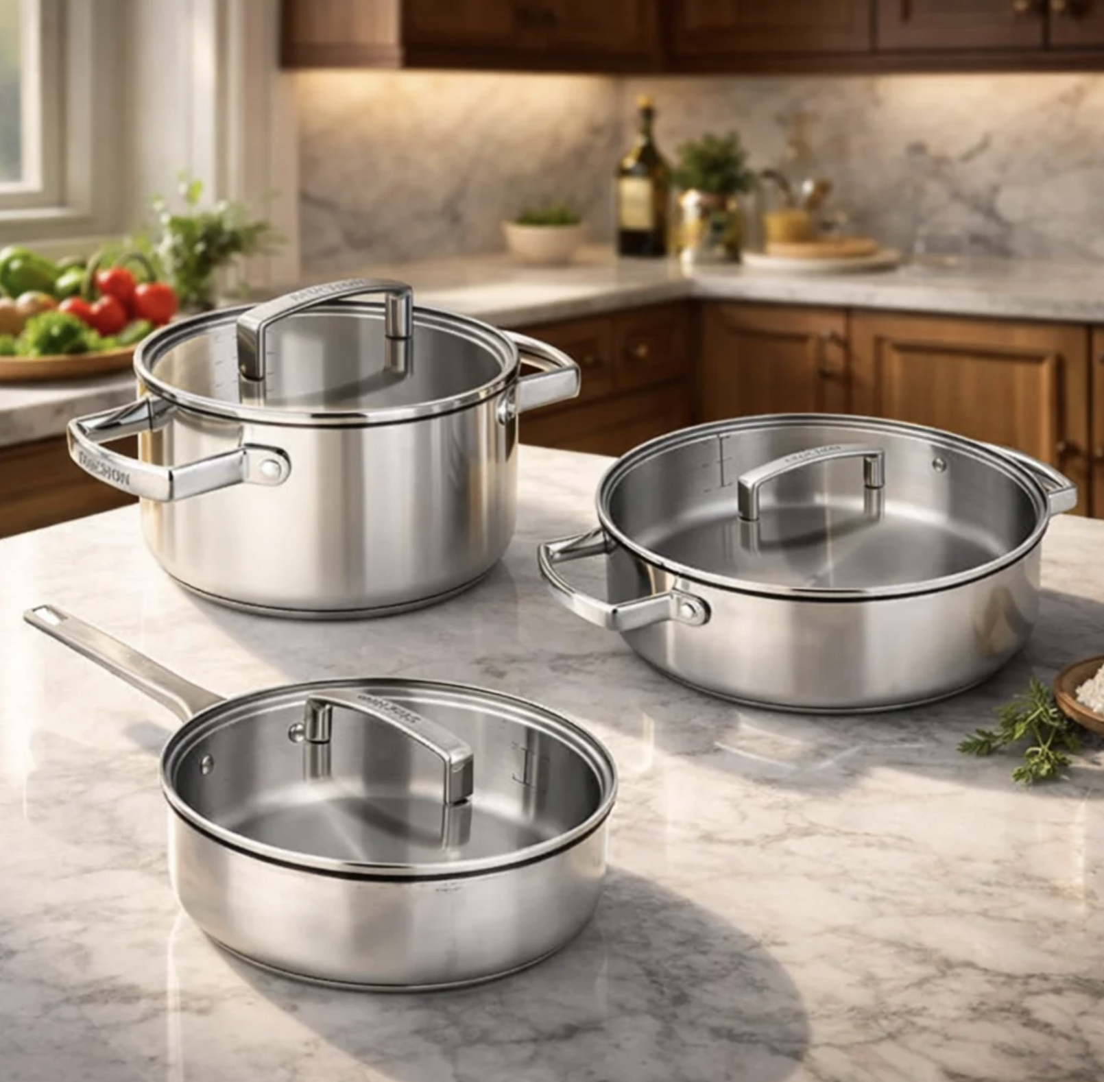 Stainless Steel - Set of 3