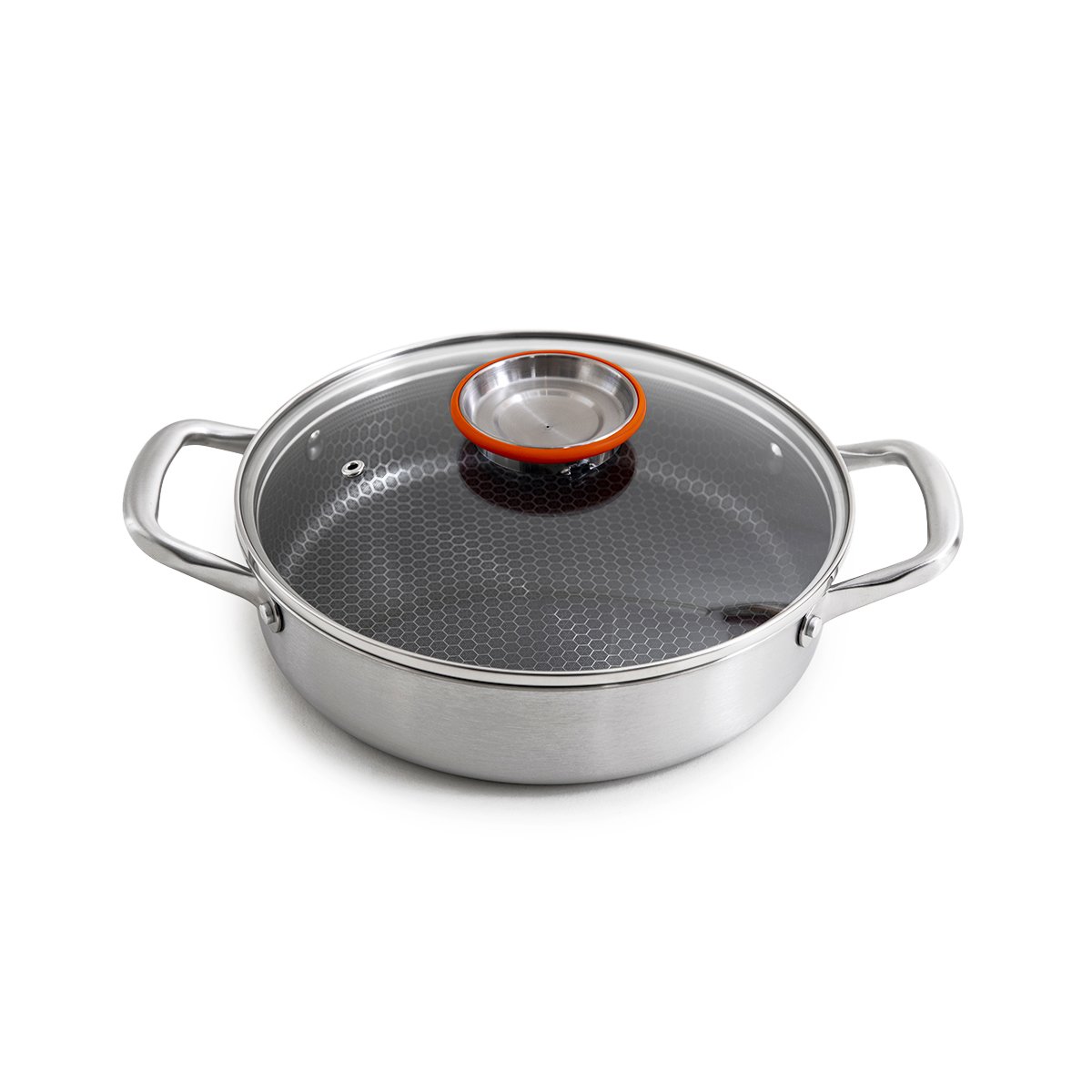 LAGUIOLE Triplex 24cm Stainless Steel Sauté Pan with Lid