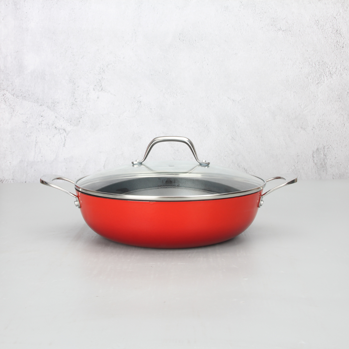 Laguiole Red AirIron Cast Iron Sauté Stockpot 28cm - Modern Kitchenware