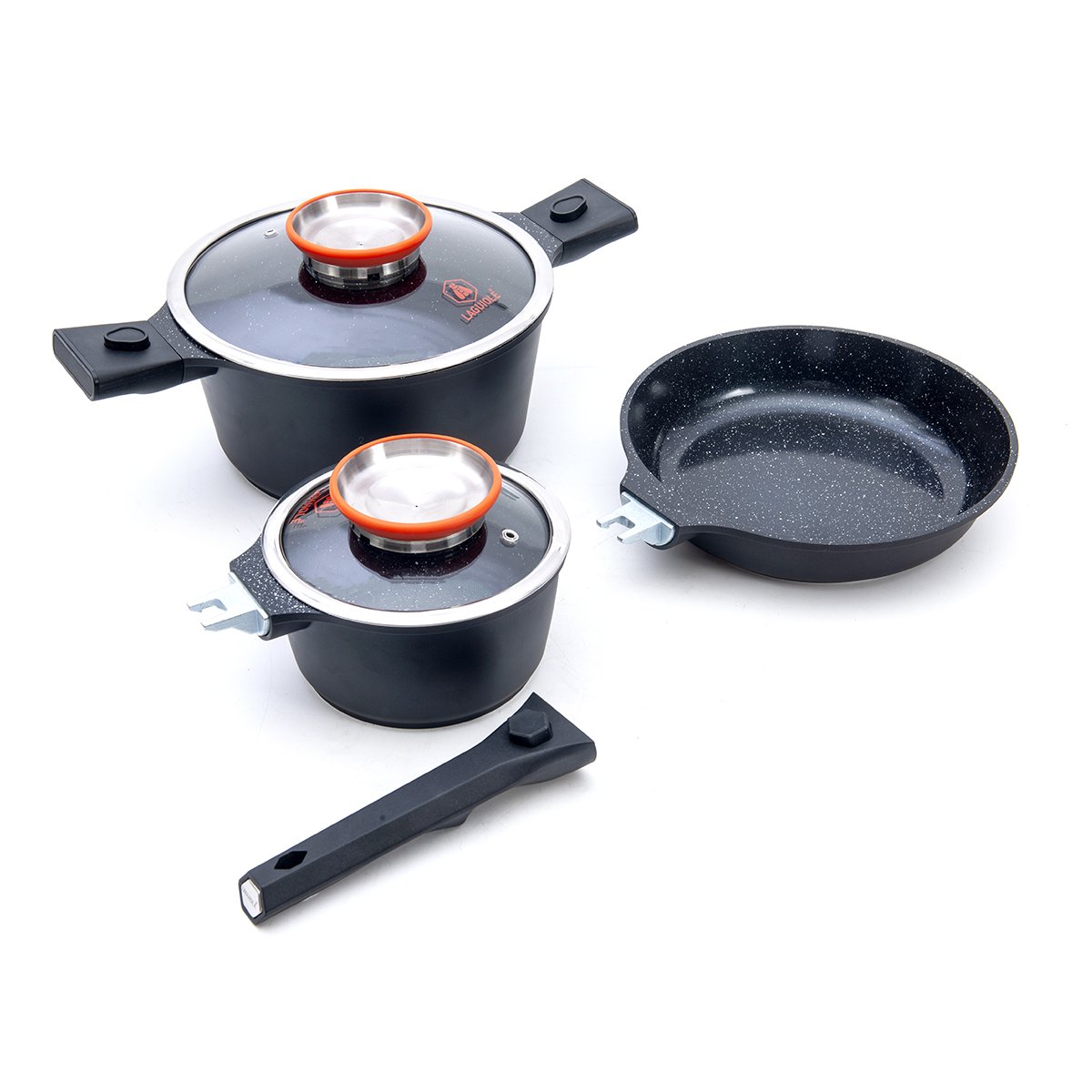 Laguiole Alizée MiniMax 8-Piece Cookware Set 24 cm - Modern Stainless Steel