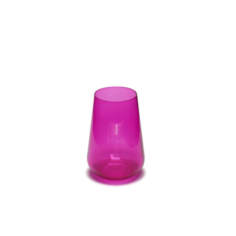 FAUCHON Set of 6 Dusty Pink Glasses 380ml Modern Drinkware