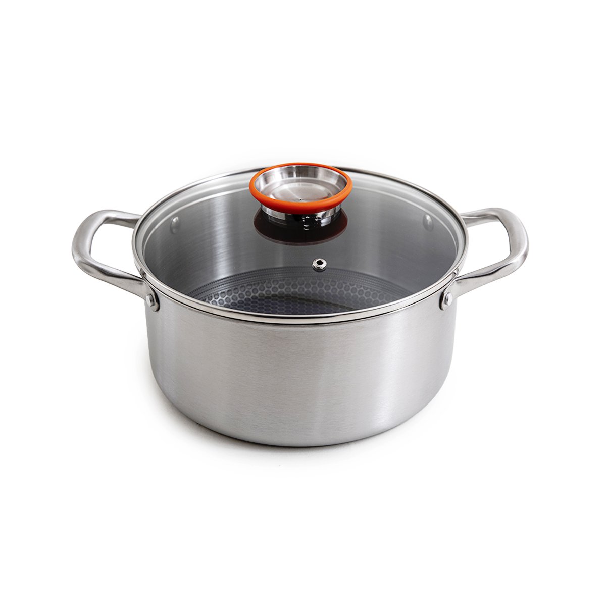 Laguiole Stainless Steel Stock Pot with Glass Lid 5L