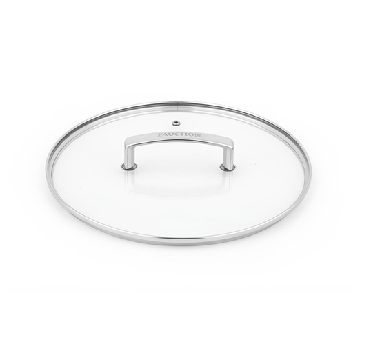 Fauchon Flat Glass Lid 28cm - Tempered Glass Kitchen Lid