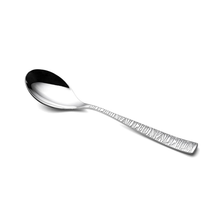 Fauchon Stainless Steel Dessert Spoon Set – Modern Polished Tableware