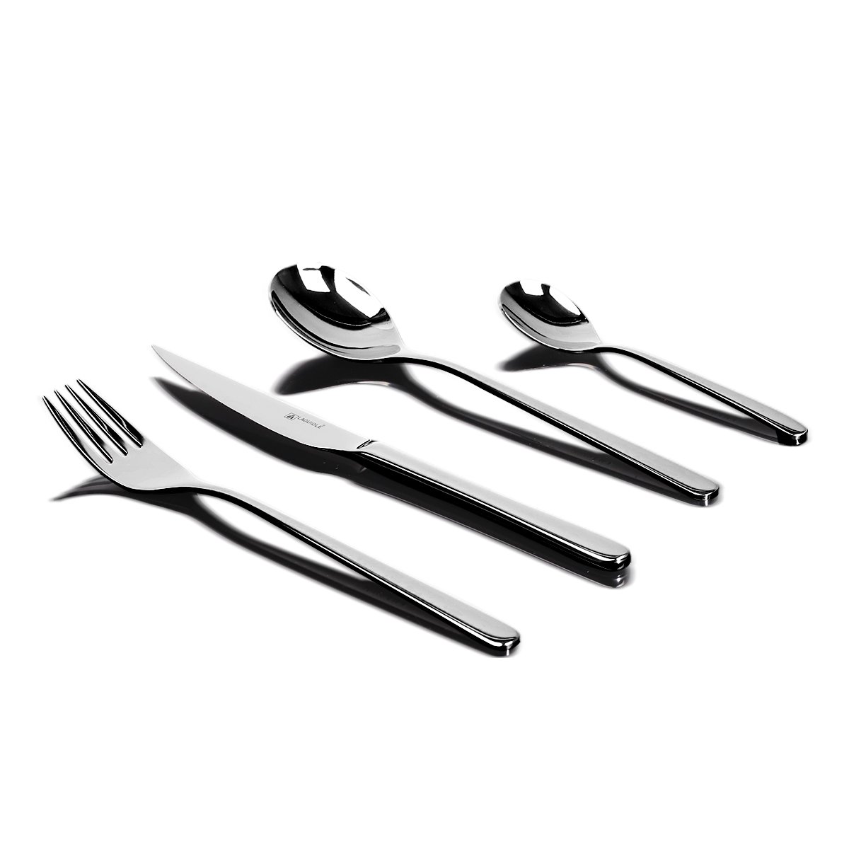 Laguiole 24-Piece Stainless Steel Cutlery Set with Sagine Finish