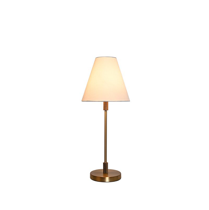 Lysa Gold Steel Table Lamp with Fabric Shade - Modern Luxury Lighting