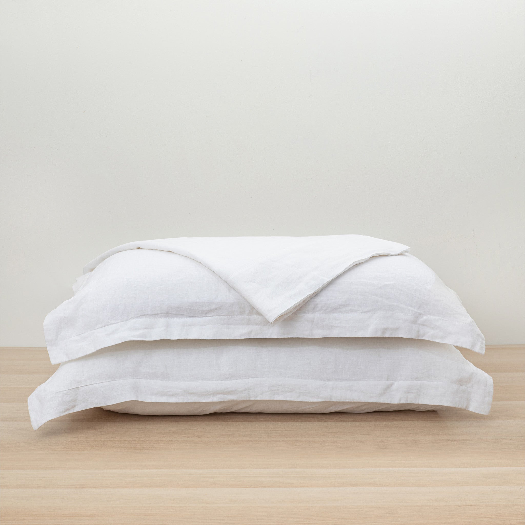 Heveya® Linen Flat Sheet Set - Queen, White