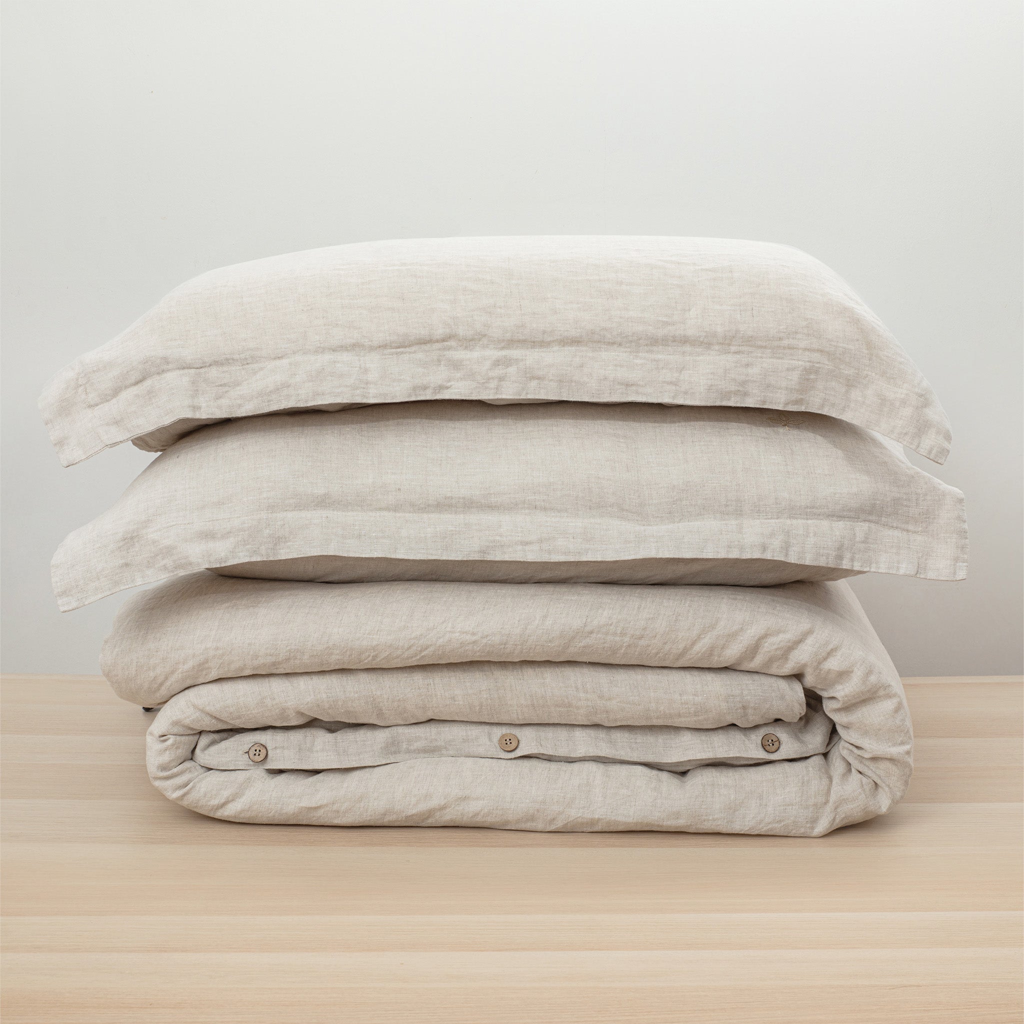 Heveya® Linen Duvet Sheet Set - Super King, Natural