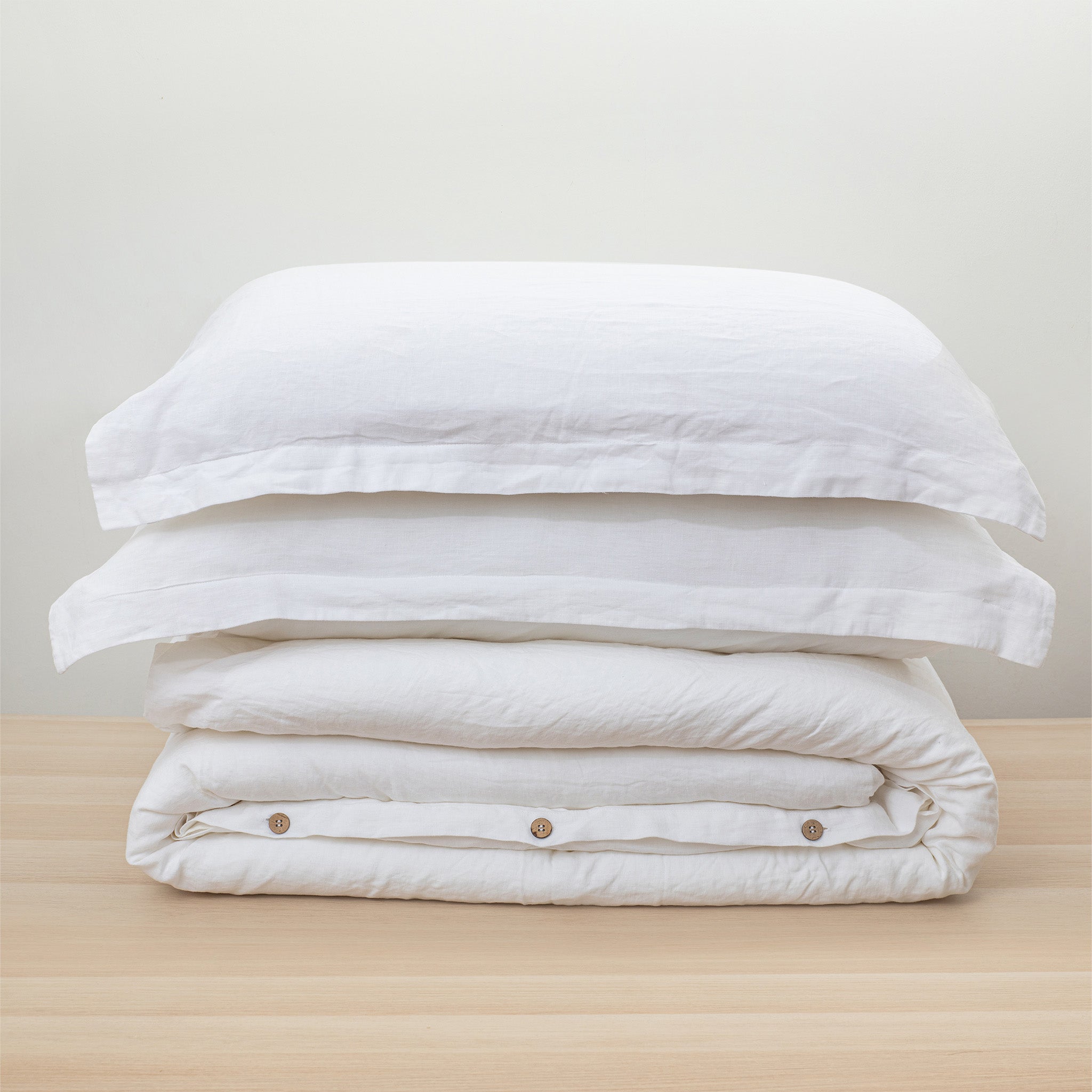 Heveya® Linen Duvet Sheet Set - King White