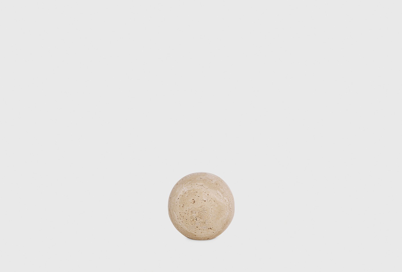Beige Marble Decorative Ball Object Minimalist Tabletop Decor