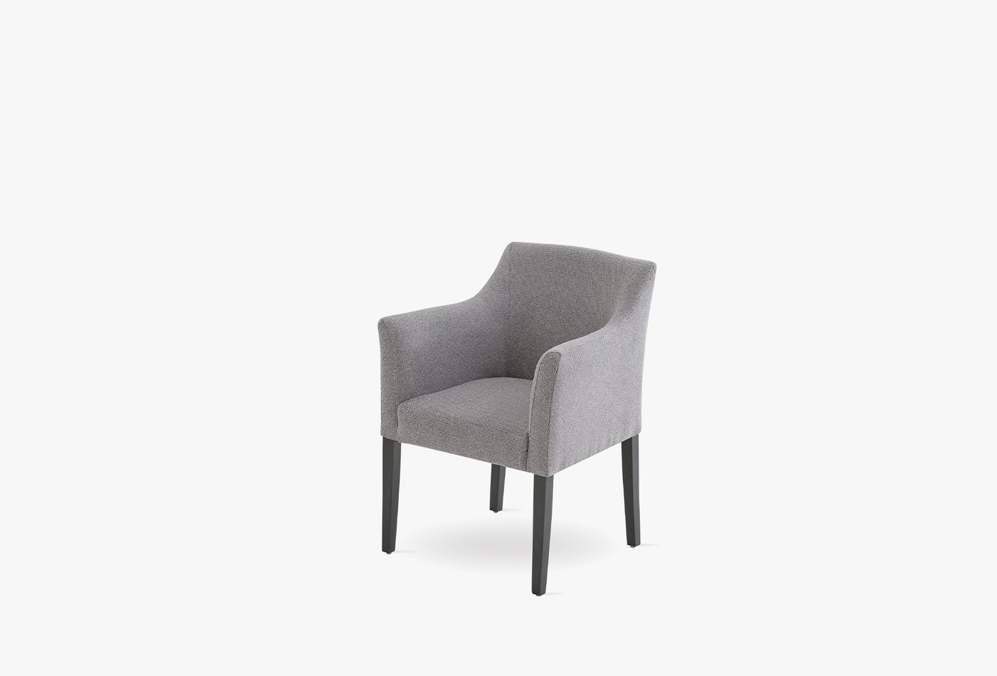 Austin Chair with Wooden Legs - Contemporary Fabric Armchair