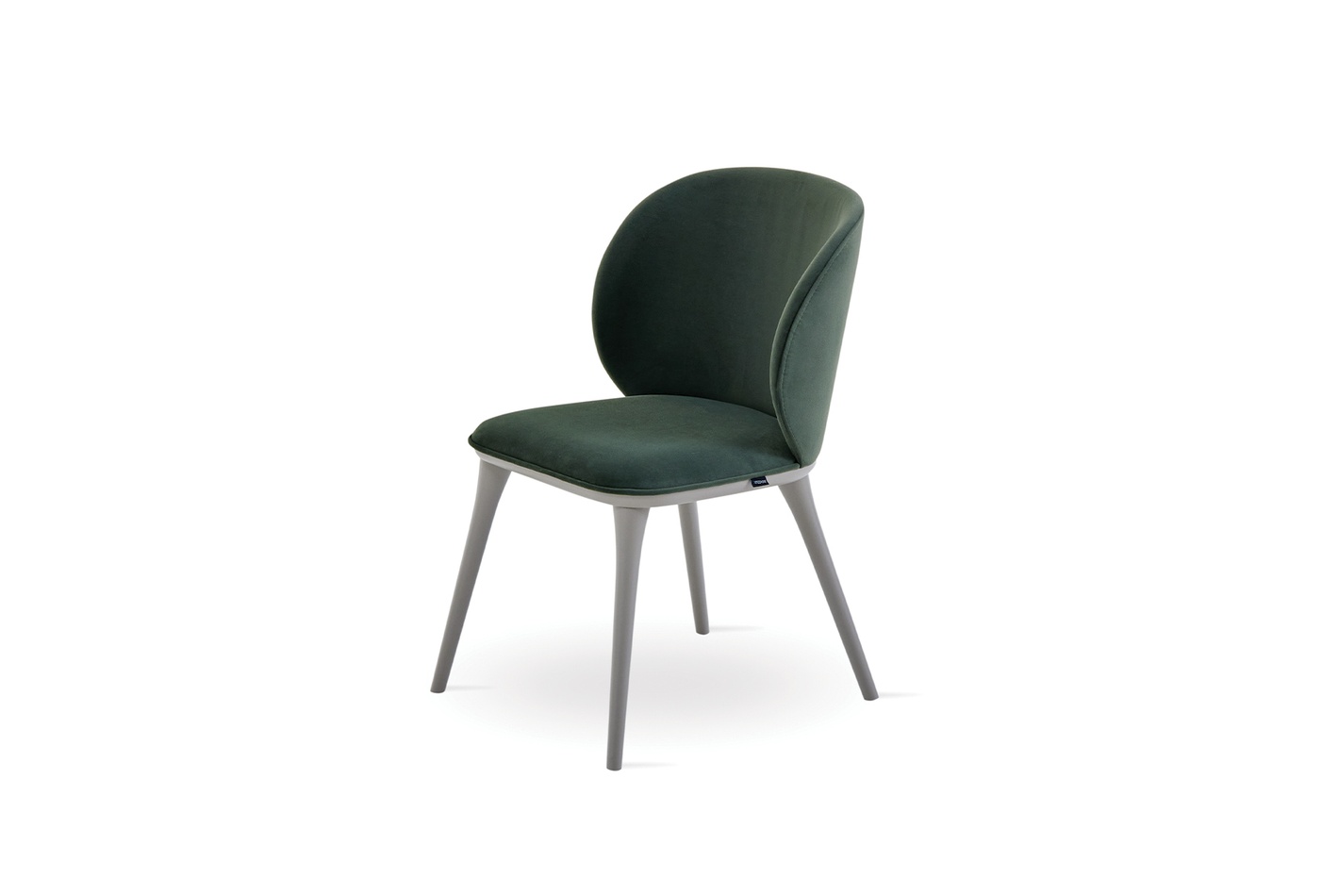HERA Lounge Chair with Fabric Upholstery and Wooden Legs - Modern Style