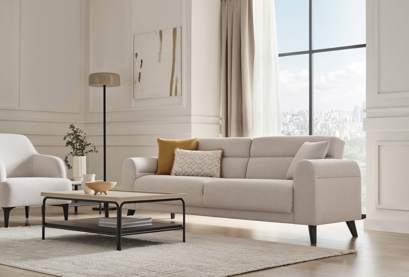 PALOMA 3 SEAT SOFA BED
