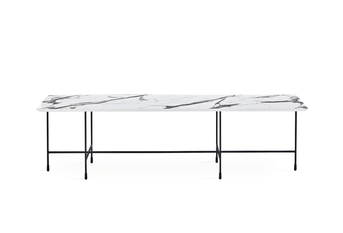 Solaro Long Coffee Table-Marble
