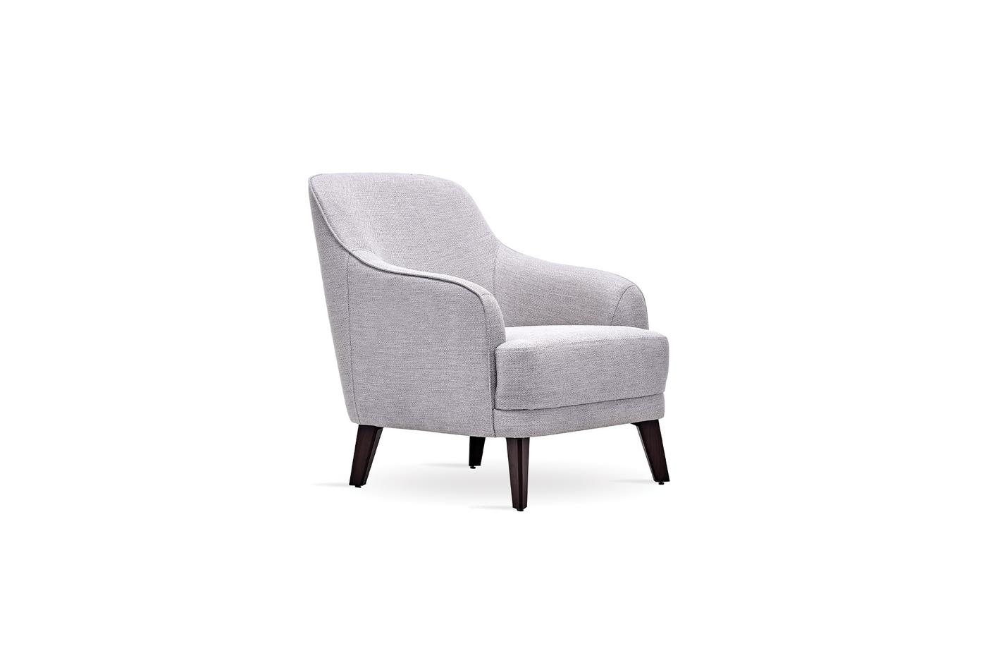 Grace Armchair Lounge Chair Upholstered Solid Wood Modern Design