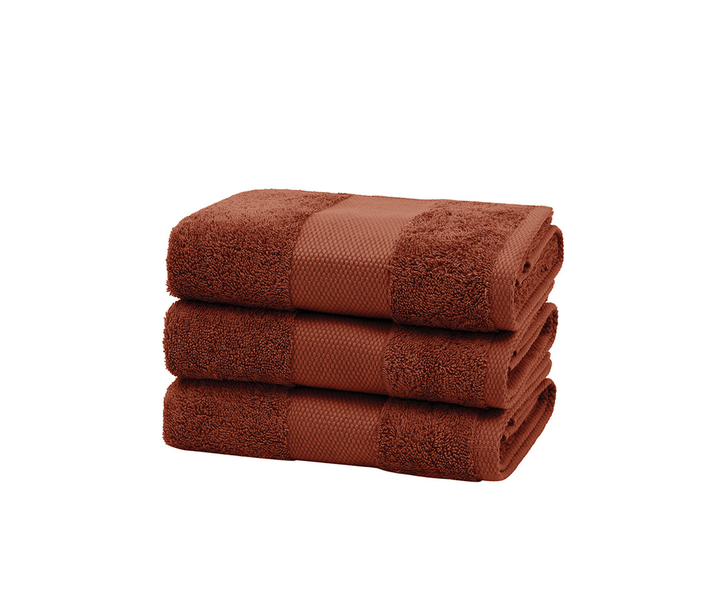 Essentials Hand Towel Terracotta Cotton Bathroom Linen 50x90cm