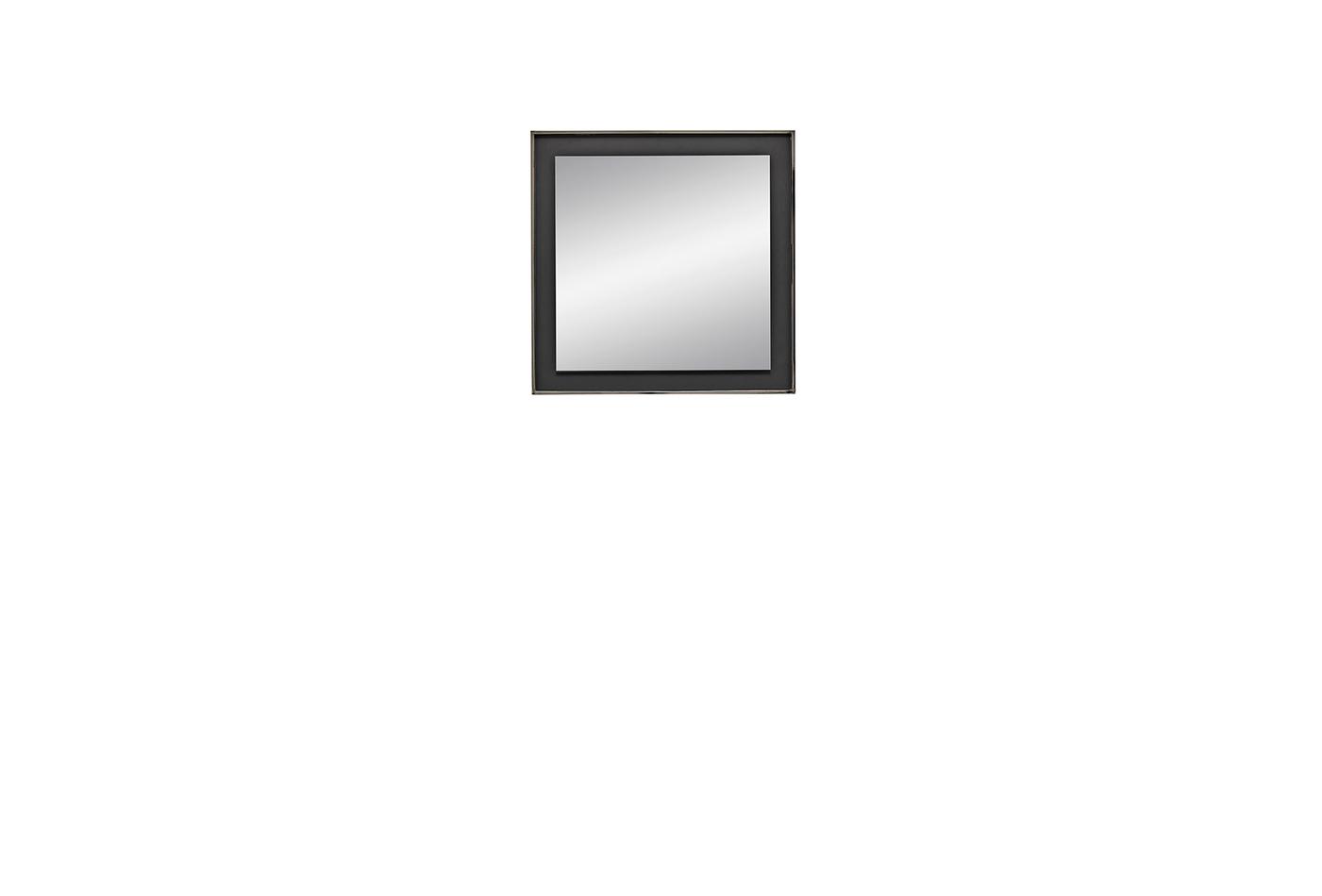 Legato Square Wall Mirror with Matte Black Metal Frame