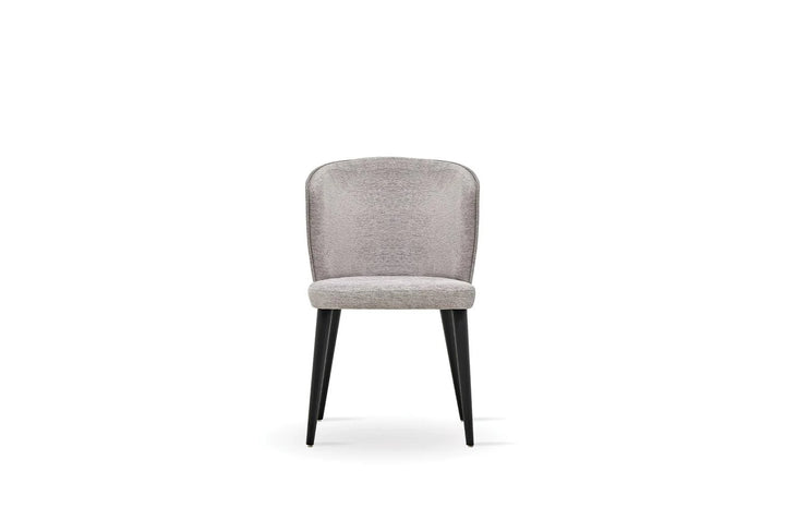 LEGATO Modern Lounge Chair Light Grey Fabric Upholstery
