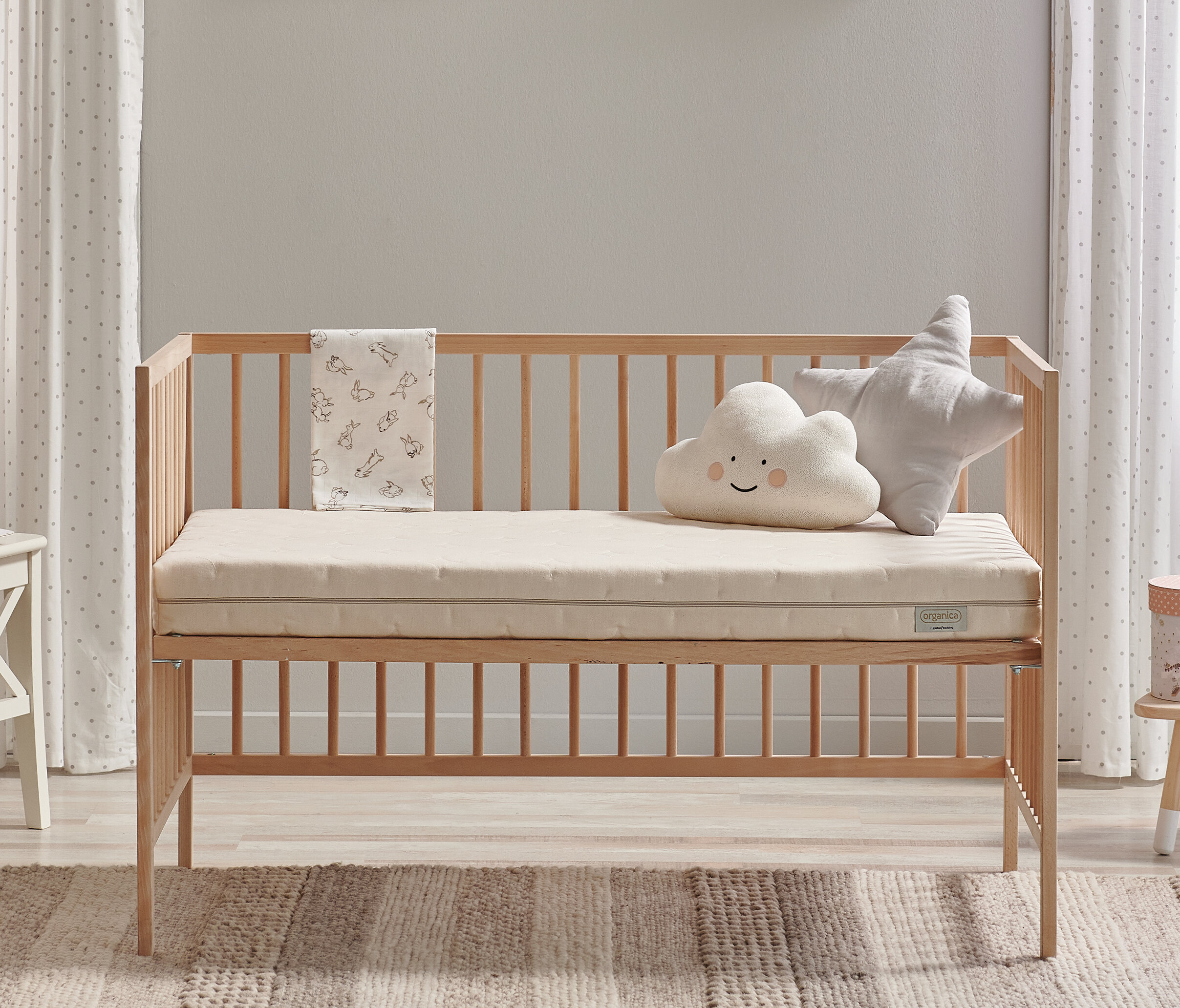 060x120 Organica Baby Mattress Natural Fiber Spring Mattress