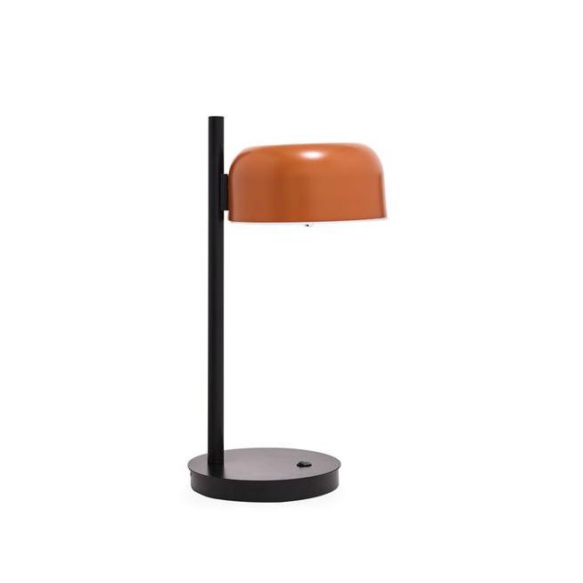 Gio Terracotta Table Lamp with Contemporary Metal Frame