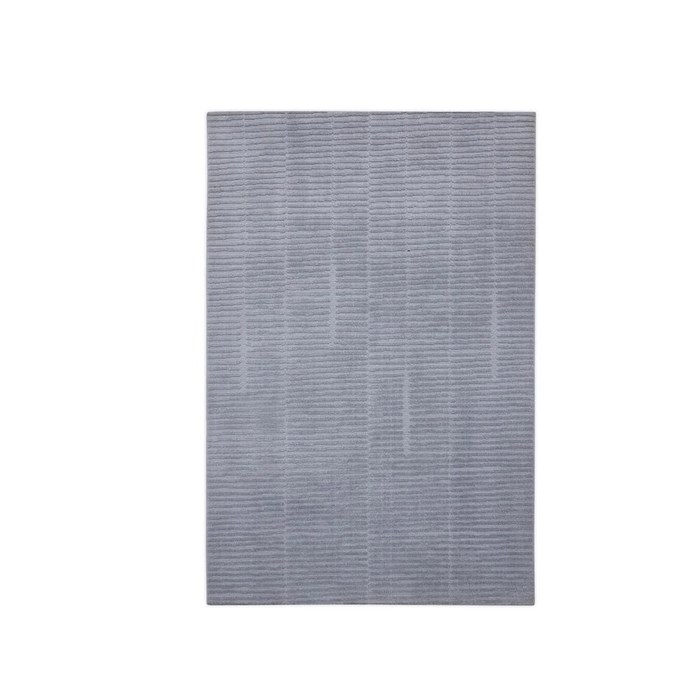 Urbanolog Large Modern Light Grey Area Rug with Textured Pattern