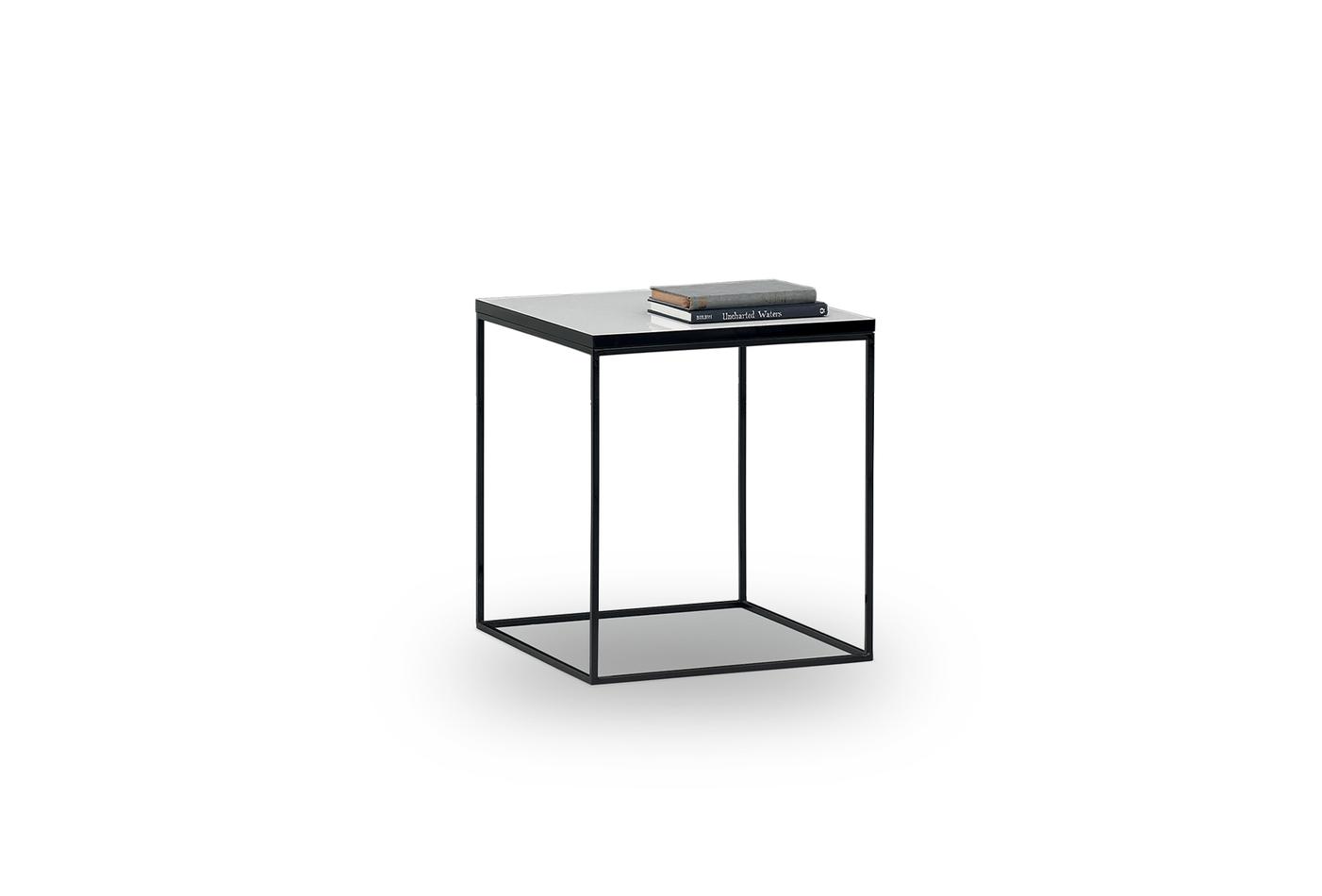 Crystal Side Coffee Table White Acrylic Minimalist Design