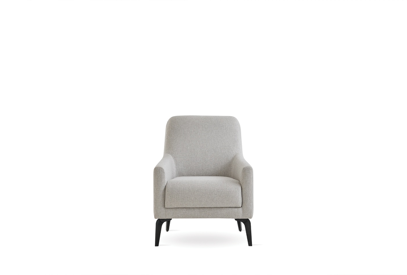 Cante Modern Lounge Armchair with Soft Fabric Upholstery