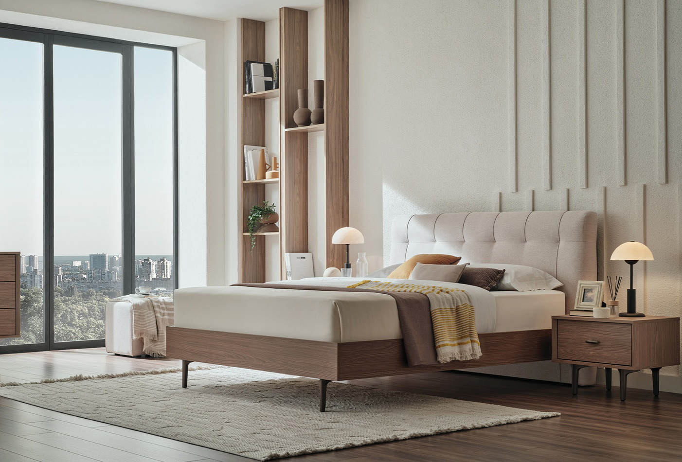 PALOMA (160X200) BEDSTEAD WITH HEADBOARD